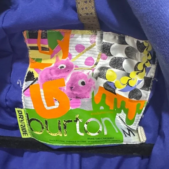 Burton Red and Purple Ski Jacket - Picture 2 of 2